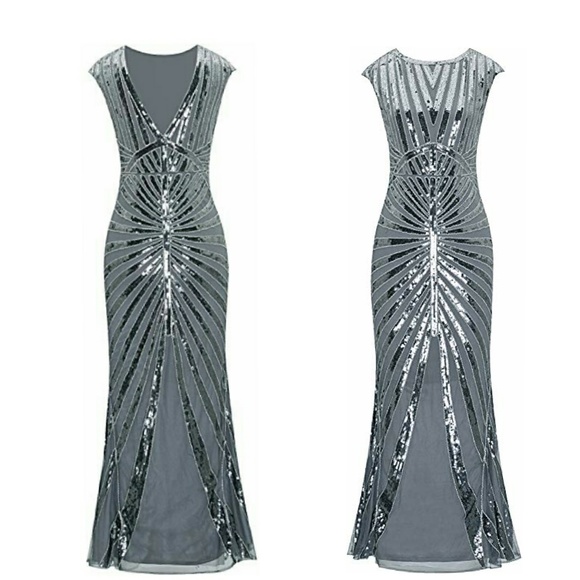 Old Hollywood Mermaid Gown - Picture 3 of 5